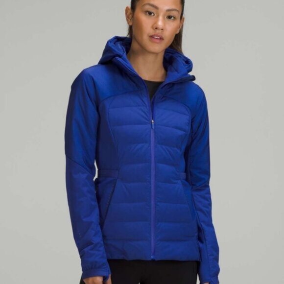 lululemon athletica Blue Hooded Jacket - Picture 1 of 16